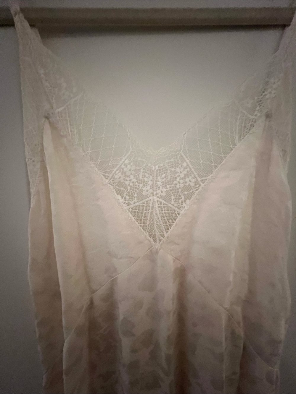 Zadig & Voltaire Ivory Lace-Trim Satin Slip Dress - Picture 4 of 7